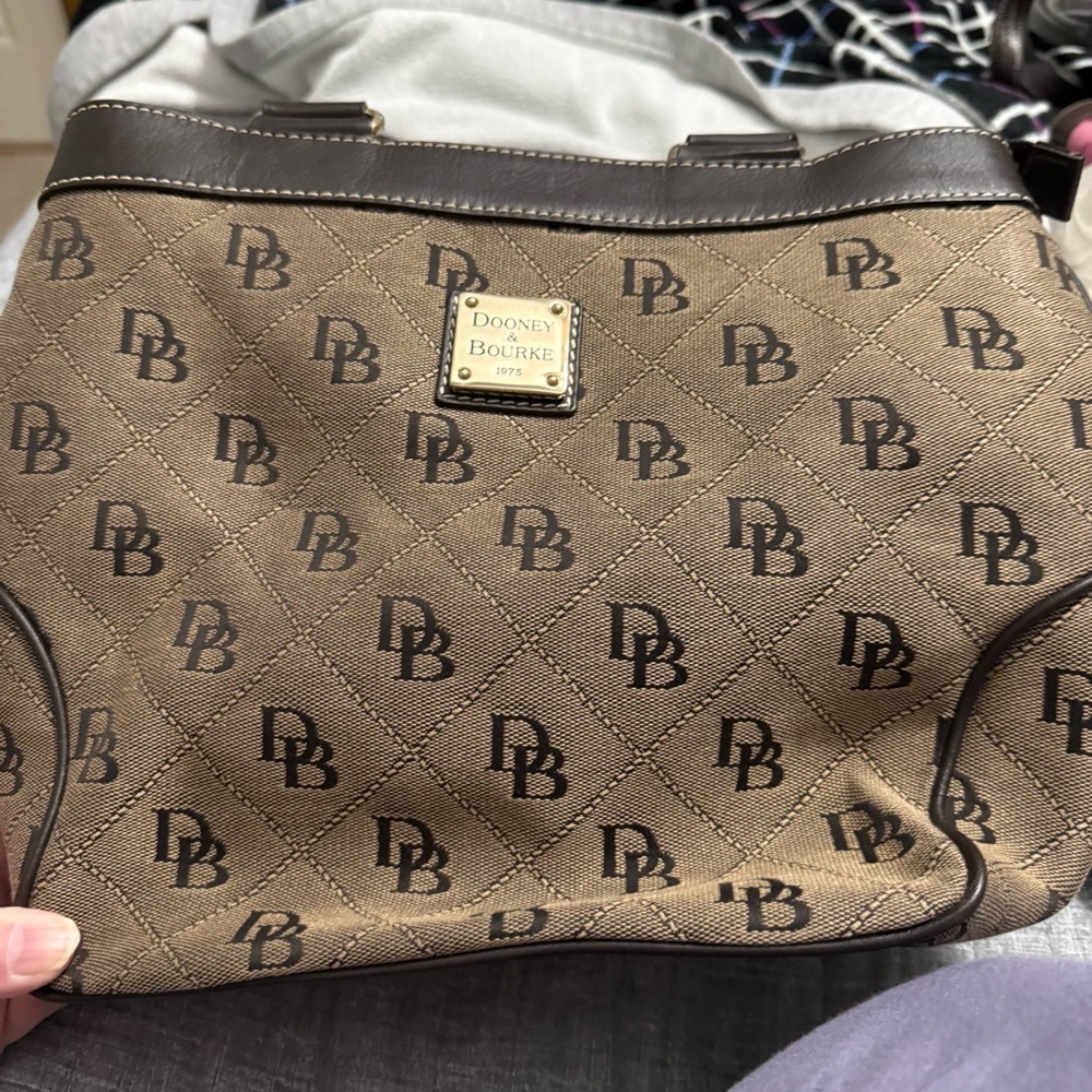 Dooney & Bourke Brown Monogram Tote
